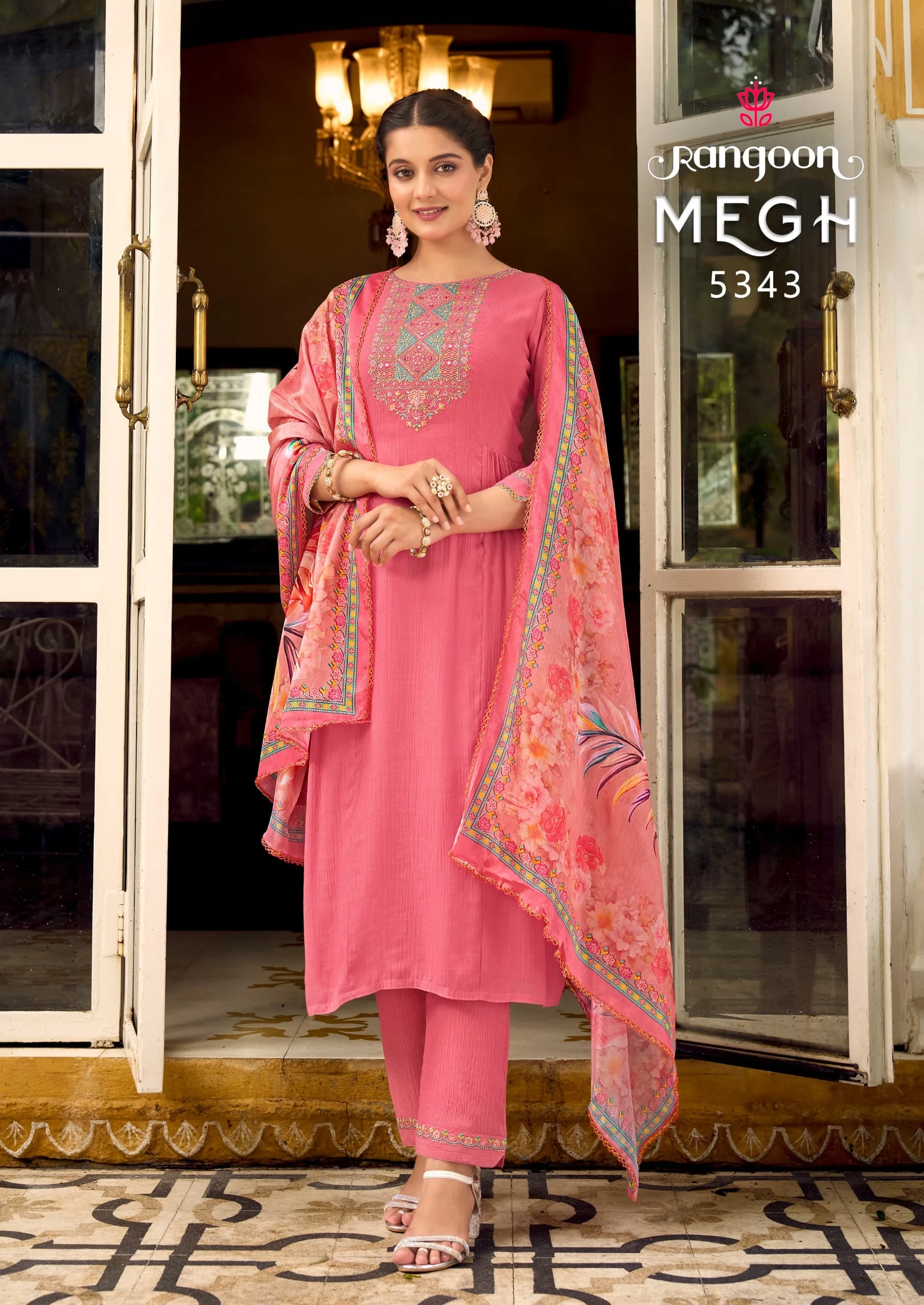 Rangoon Megh Viscose Wholesale Readymade Salwar Suit Catalog — Wholesale Readymade Suit, Rangoon wholesale from Surat — view 6